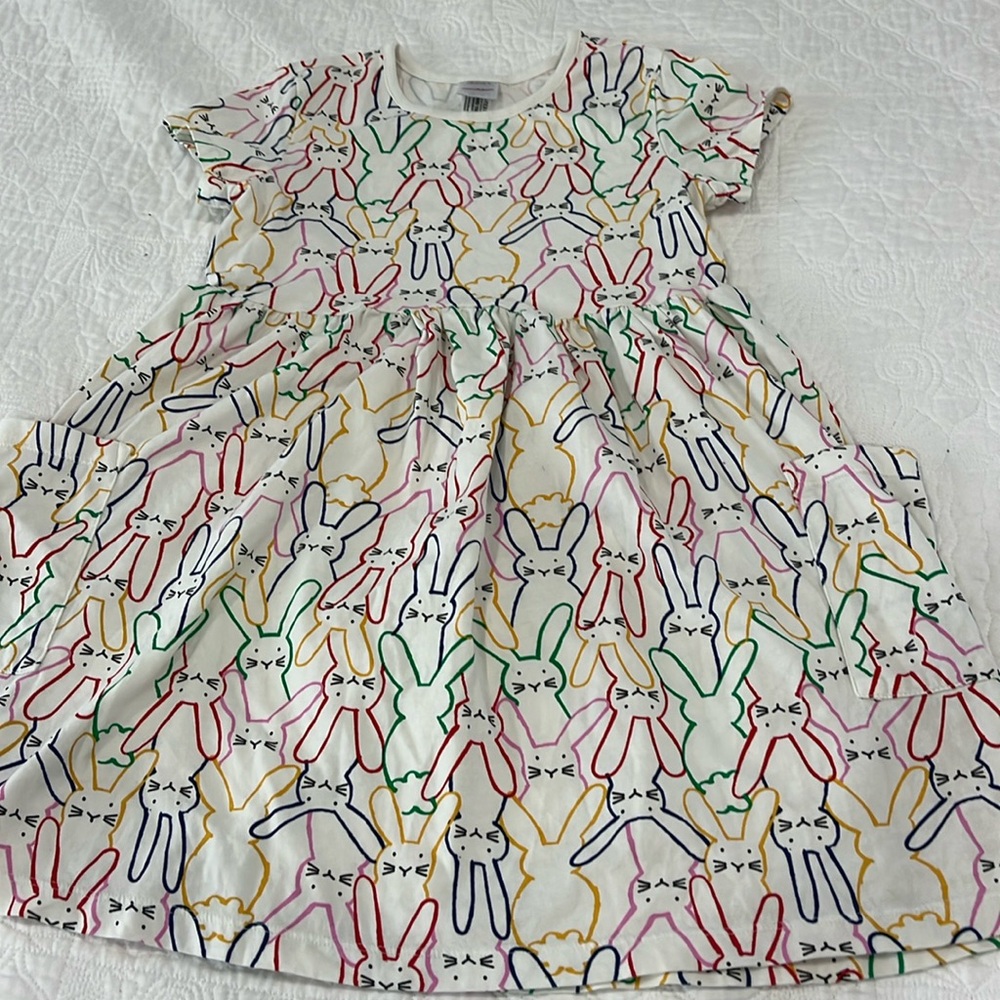 Hanna Andersson easter print pocket dress